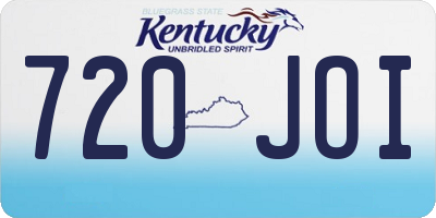 KY license plate 720JOI