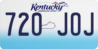 KY license plate 720JOJ