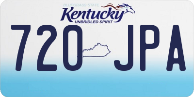 KY license plate 720JPA