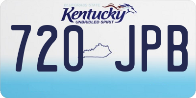 KY license plate 720JPB
