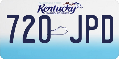 KY license plate 720JPD