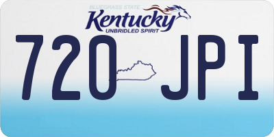 KY license plate 720JPI