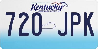 KY license plate 720JPK