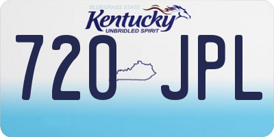 KY license plate 720JPL
