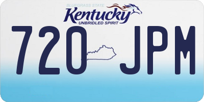 KY license plate 720JPM
