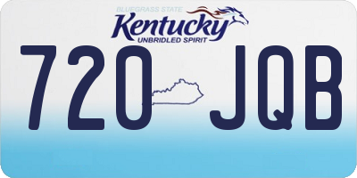 KY license plate 720JQB
