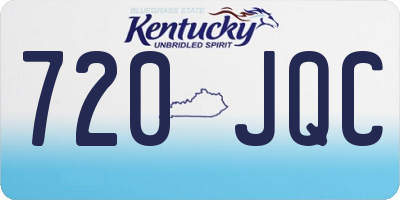 KY license plate 720JQC