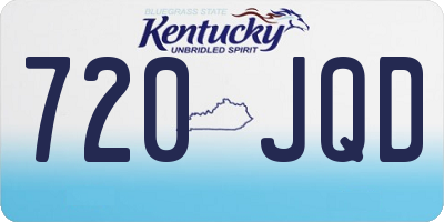 KY license plate 720JQD