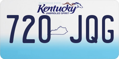 KY license plate 720JQG