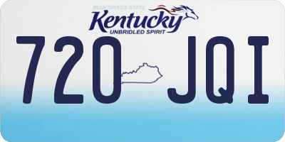KY license plate 720JQI