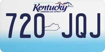 KY license plate 720JQJ