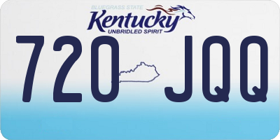 KY license plate 720JQQ