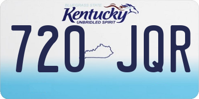 KY license plate 720JQR
