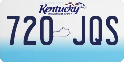 KY license plate 720JQS