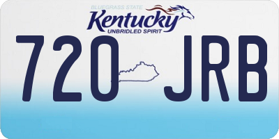 KY license plate 720JRB