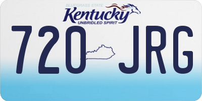 KY license plate 720JRG