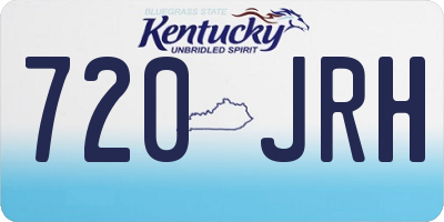 KY license plate 720JRH