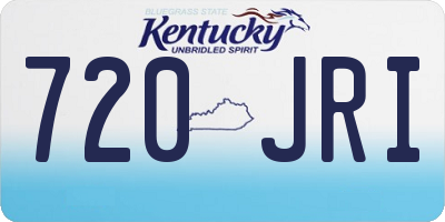 KY license plate 720JRI