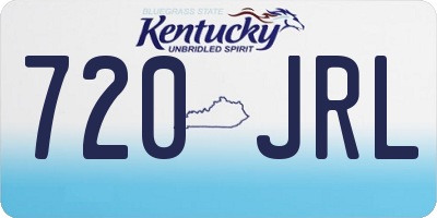 KY license plate 720JRL