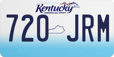 KY license plate 720JRM