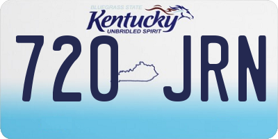 KY license plate 720JRN