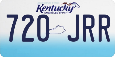 KY license plate 720JRR