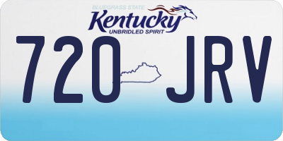 KY license plate 720JRV