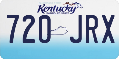 KY license plate 720JRX