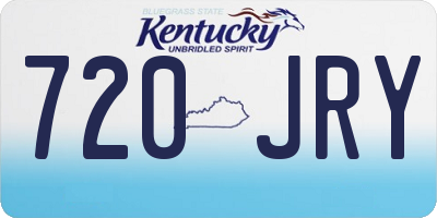 KY license plate 720JRY