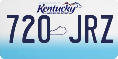 KY license plate 720JRZ