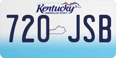 KY license plate 720JSB
