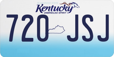 KY license plate 720JSJ