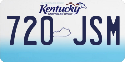 KY license plate 720JSM
