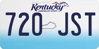 KY license plate 720JST