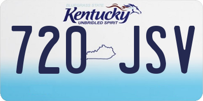 KY license plate 720JSV