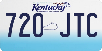 KY license plate 720JTC
