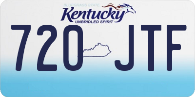KY license plate 720JTF