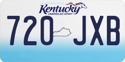 KY license plate 720JXB