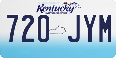 KY license plate 720JYM