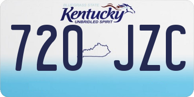 KY license plate 720JZC
