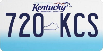 KY license plate 720KCS