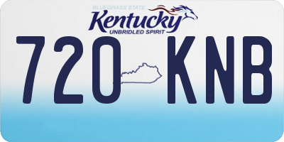 KY license plate 720KNB