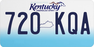KY license plate 720KQA