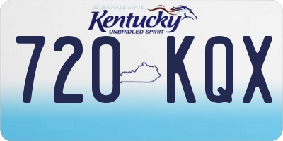 KY license plate 720KQX
