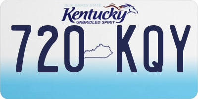 KY license plate 720KQY