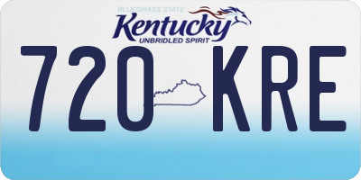 KY license plate 720KRE