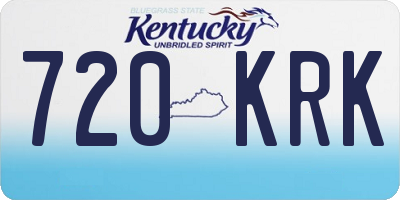 KY license plate 720KRK