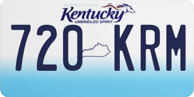 KY license plate 720KRM
