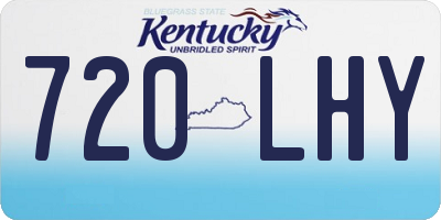 KY license plate 720LHY