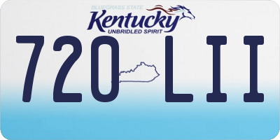 KY license plate 720LII